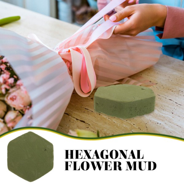4 st Blombaser Blomma Mud Blommor Block för Craft Decor Flower DIY