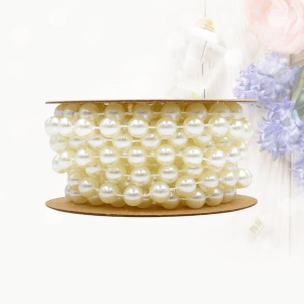 8 MM Bride Pearl Beads Garland Artificiell Bulk plastimitation