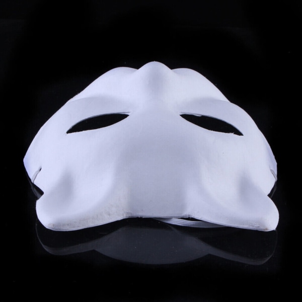 Handmålade DIY Craft Fox DIY White Paper Masquerade Masker