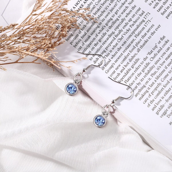 24 st Crystal Birthstone Charm DIY smycken Charms halsband