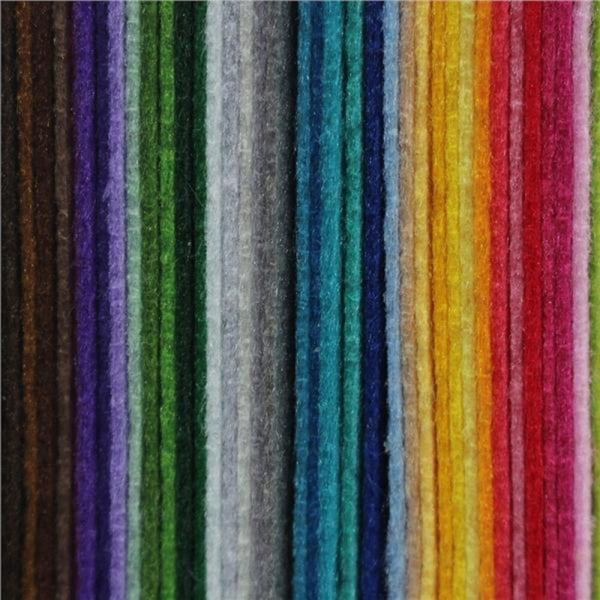 40 st Non-woven Fabric Sheet Polyester Filt Kvadrat Ark för Patchwork Sömnad