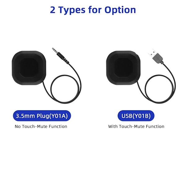 Bärbar 3,5 mm plugg konferensmikrofon 360 Omnidirektionell kondensator dator PC-mikrofon Plug and Play Liten mikrofon för PC bärbar dator videokonferens USB Plug