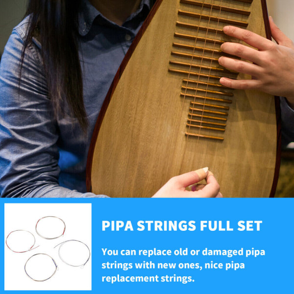 4 st Pipa Strings Supplies Gitarre Instrument Ståltråd The