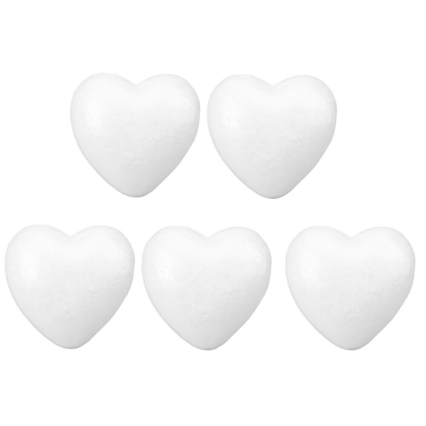 5 st Barn vit polystyren bollar Alla hjärtans dag prydnader