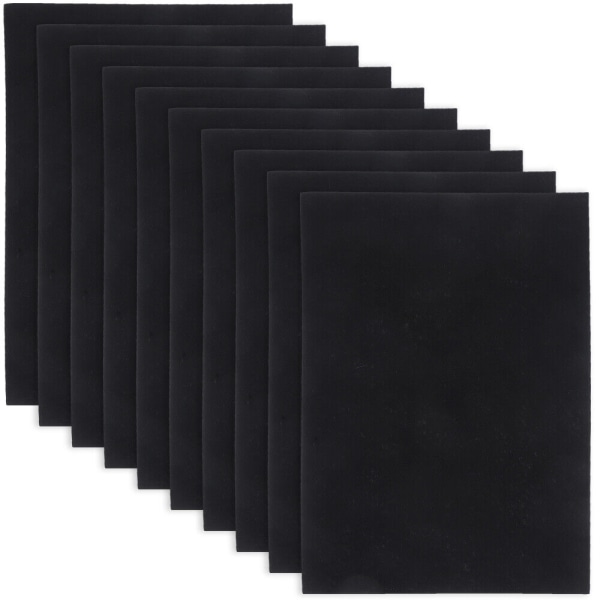10 ark självhäftande filt svart tyg hantverk DIY