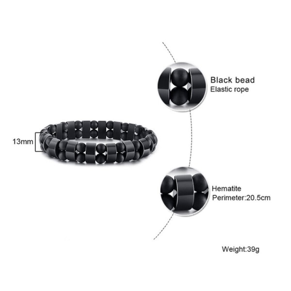 20 ,5x20,5x1,3cm Elastiska Volcanic Transfer Beads för män Natural