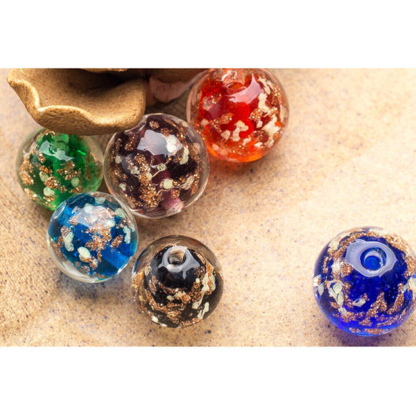 20 st Miss Spacer Bead Smyckenstillverkning Artisan Lampwork Beads