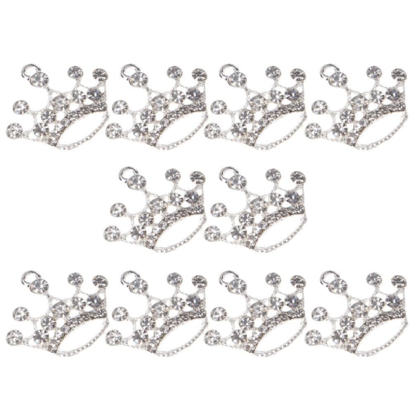 20 st Rhinestone Crown Ornament Brosch Pin Utsmyckningar Crafting