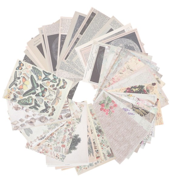 30 ark Scrapbooking dekorativa bakgrundspapper Vintage bedårande mönster