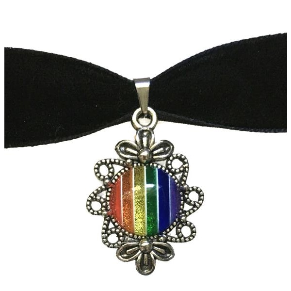 Choker Pride Regnbågssmycke HBTQ Statement Regnbåge Halsband multifärg
