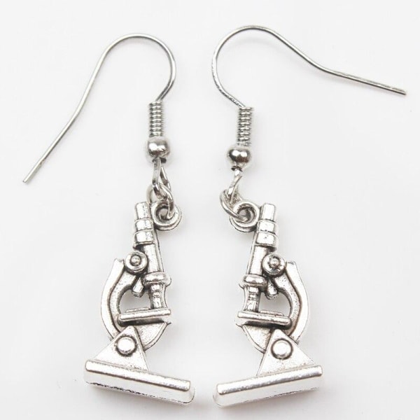 Earrings - Microscope Silver