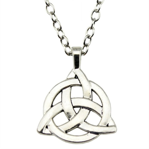 Halsband Triquetra Keltisk Symbol Charmed Silver knut Silver