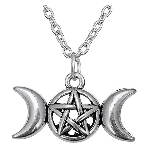 Halsband - Triple moon goddess Gudinna Pagan Wicca 51/triple