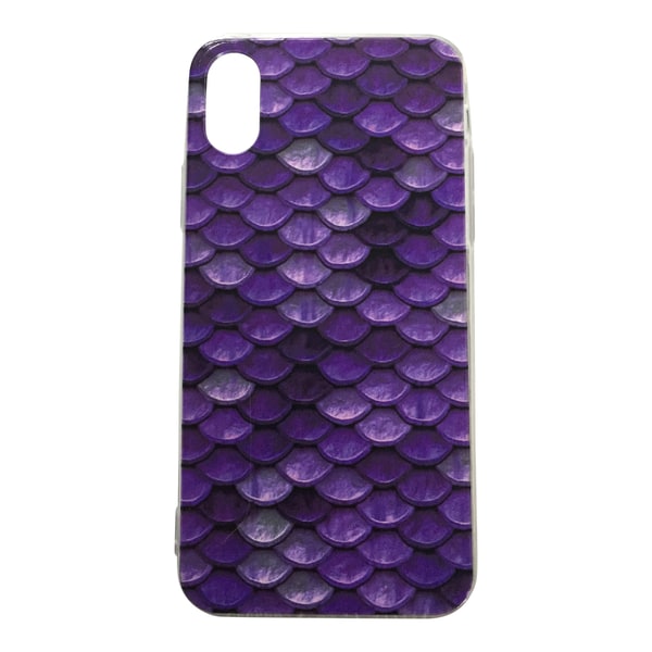 iPhone X / XS Mountain PURPLE Scale Drake Fantasy Mermaid Purple