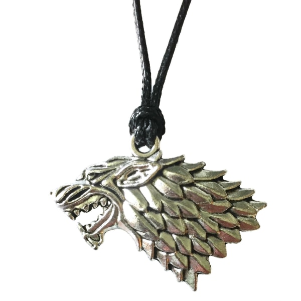 Necklace - Wolf - House Stark - Game of Thrones - Cord