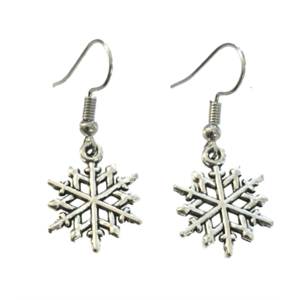 Earrings - Snowflake Silver