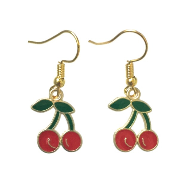 Earrings - Cherry Red