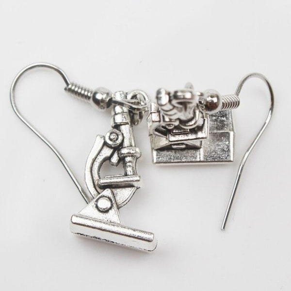 Earrings - Microscope Silver