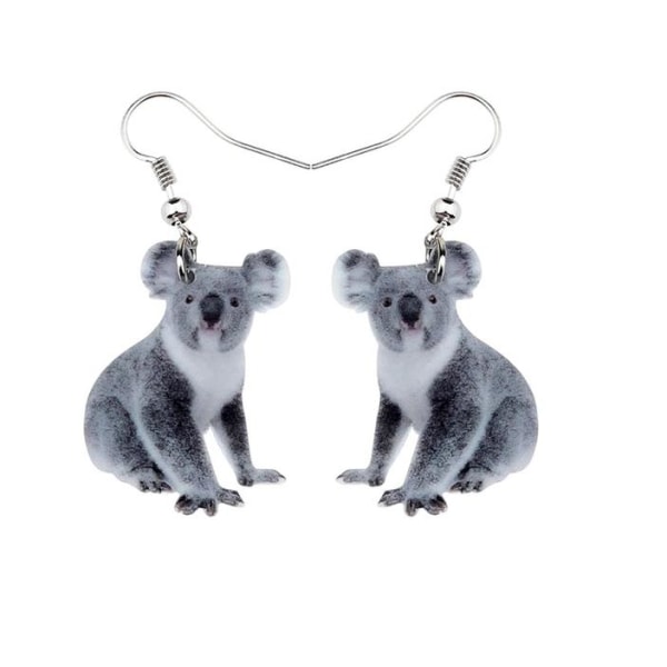 Øredobber - Koala - Akryl White