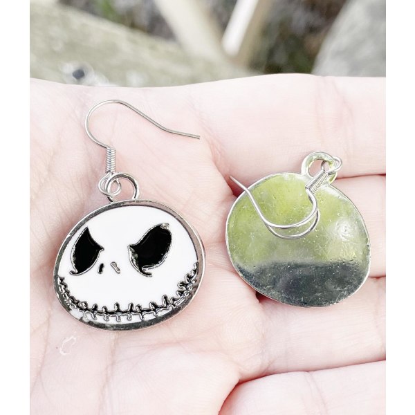 Earrings - Jack O Lantern - Skellington Black