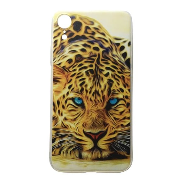 iPhone XR Leopard Kattdjur Djur Animal Cat Gul
