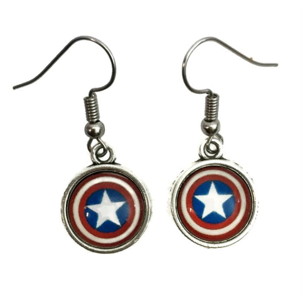Örhängen Captain America Marvel Multicolor