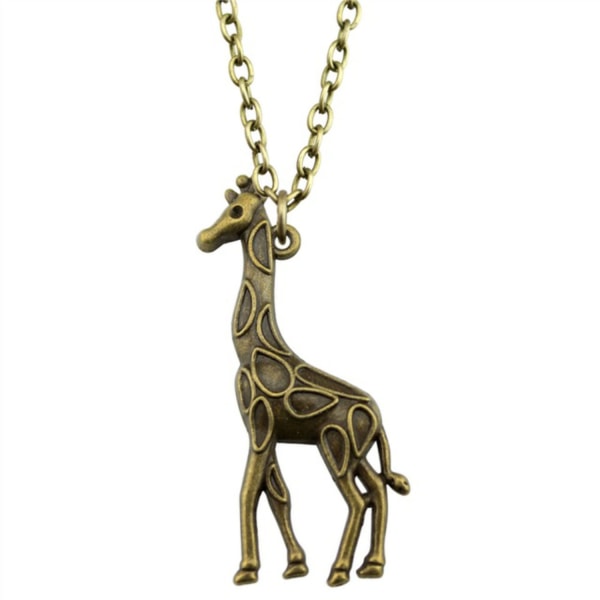 Halskæde - Giraf - Bronze Bronze
