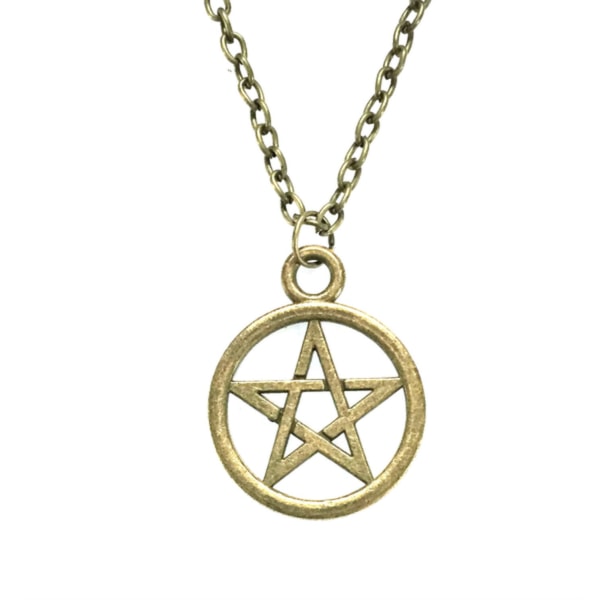 Necklace - Pentagram - Bronze Bronze