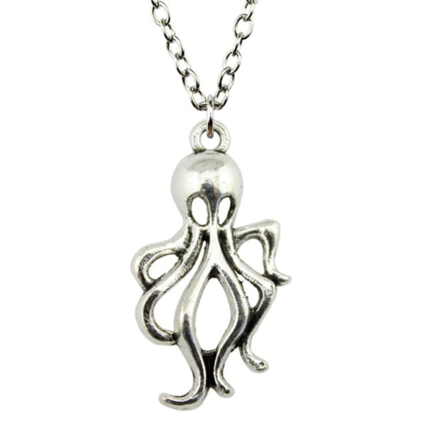 Halsband Bläckfisk Octopus Kraken Silver