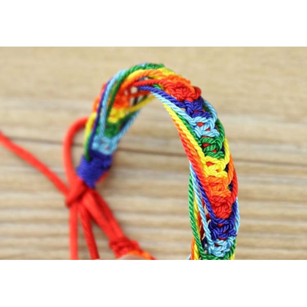 Armband 2-pack Pride Rainbow Regnbåge HBTQ Tyg multifärg