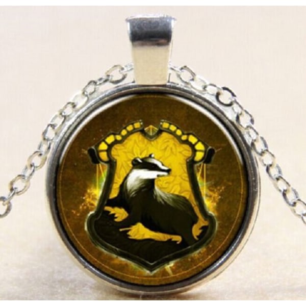 Necklace - Hufflepuff - Harry Potter - Silver Yellow