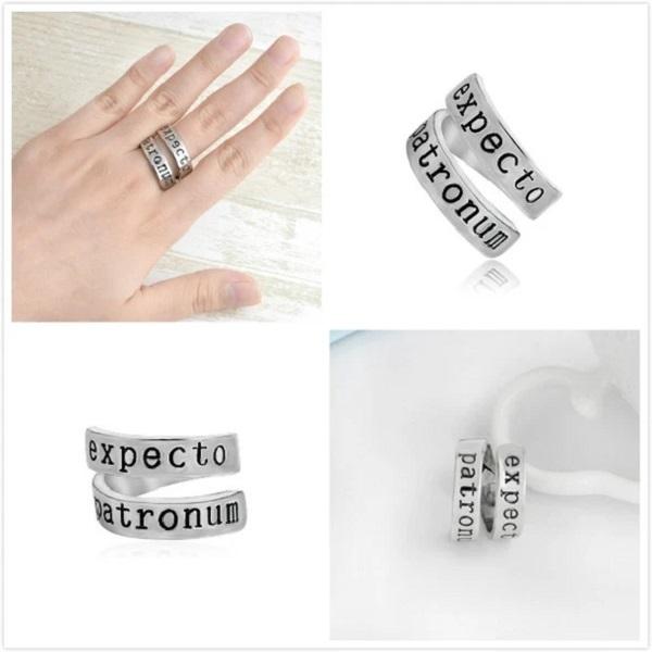 Ring- EXPECTO PATRONUM - Harry Potter Silver