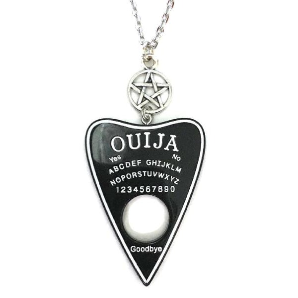 Necklace - Ouija - Pentagram - Acrylic Black