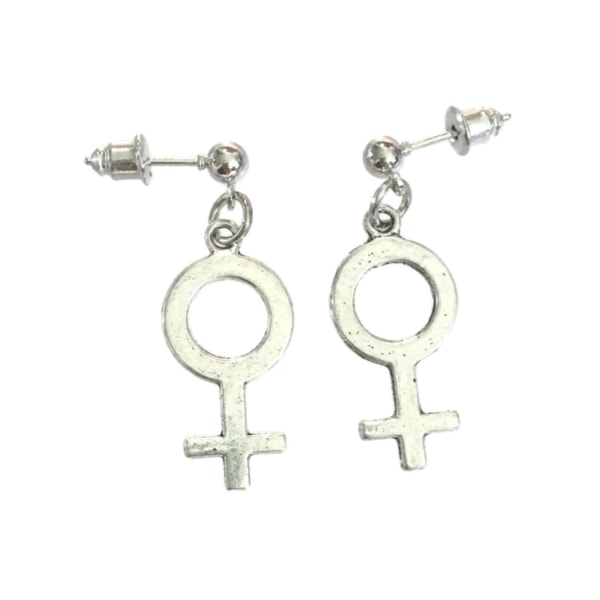 Örhängen Feminist Stift Feminism Venus Stud Kvinnosymbol Silver