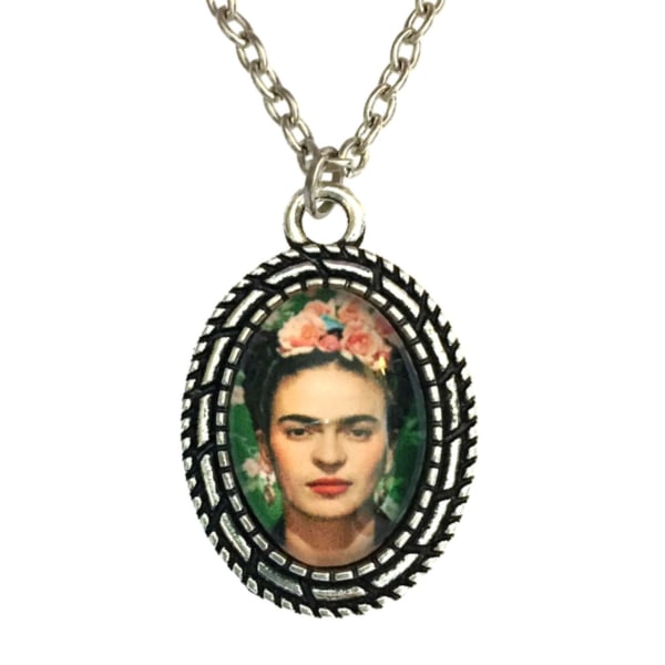 Halsband Frida Kahlo Feminist Feminism Ikon Rostfri kedja multifärg
