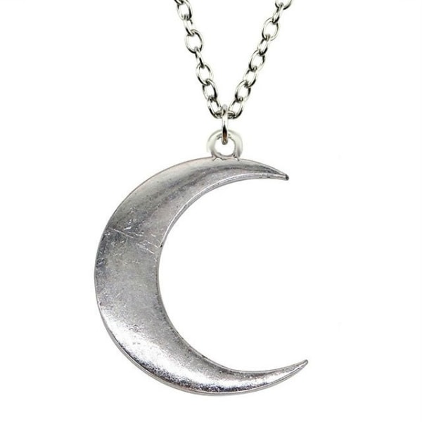 Halsband Måne Crescent Moon Wicca Pagan Rostfri kedja 55
