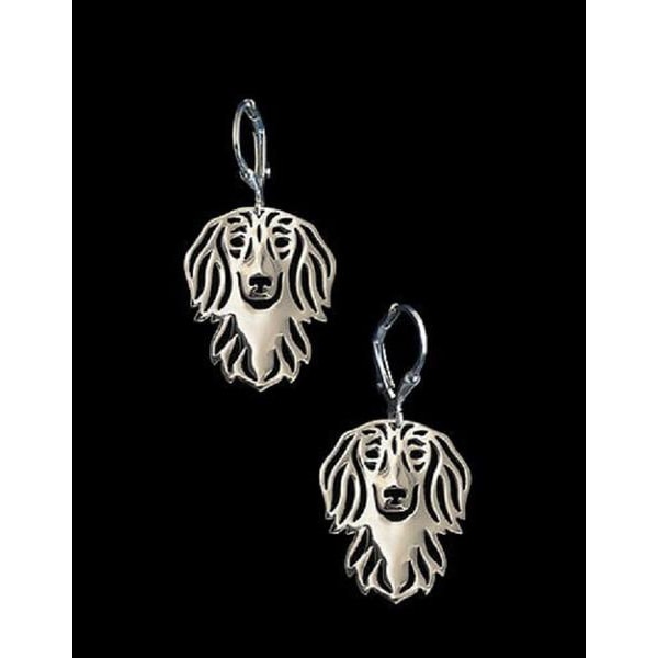 Earrings - Dachshund Silver