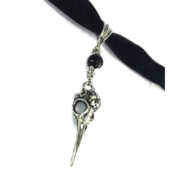 Choker - Bird - Raven - Onyx - Velvet Black