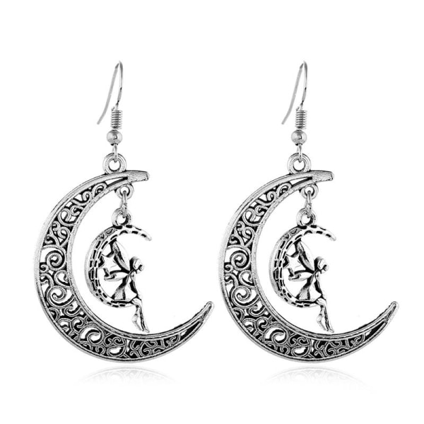 Korvakorut - Crescent Moon - Fairy Silver