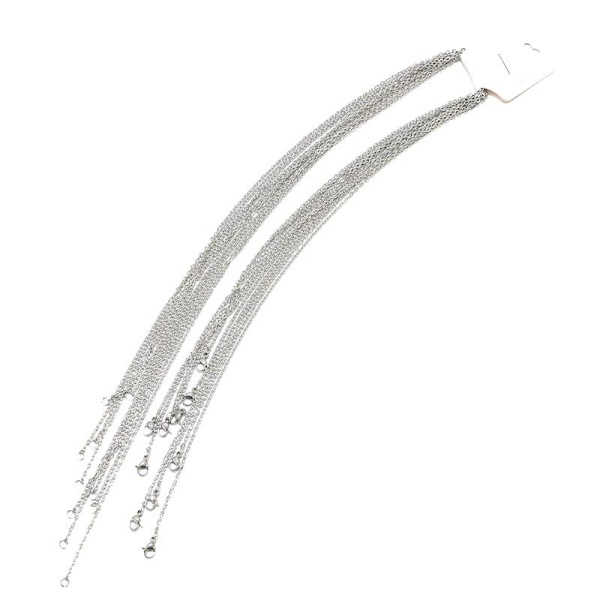 Rostfritt stål HALSBAND KedjaHalskedja 50 cm Stainless Steel Silver