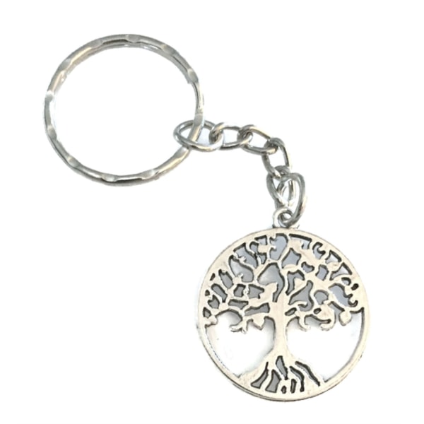 Nyckelring Livets Träd Tree Of Life Symbol Silverfärg Silver