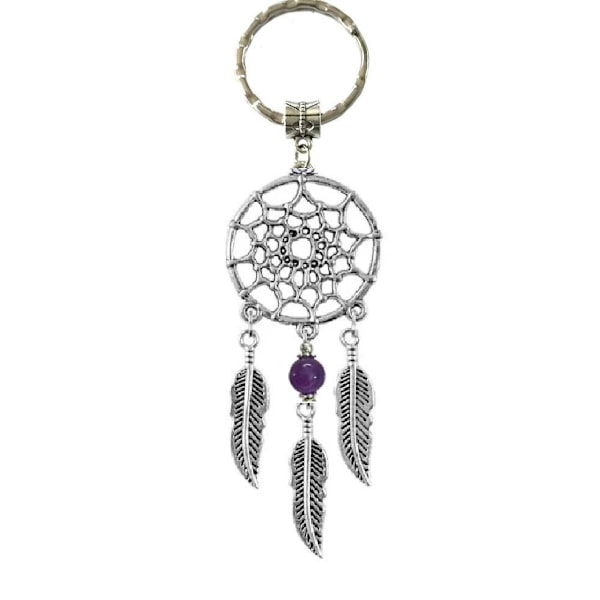 Nyckelring Drömfångare Ametist Mandala Healing Lila