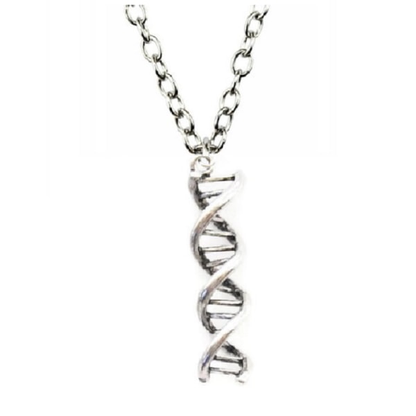 Halsband DNA Spiral Molekyl Kemi - Kedja 2 längder 51/DNA