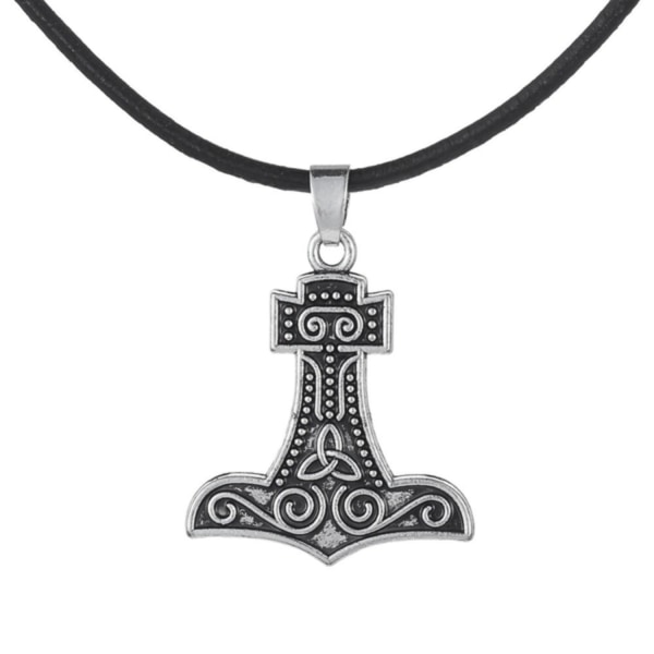 Halsband Tors Hammare Thor Mjölner Symbol Nordisk mytologi Silver