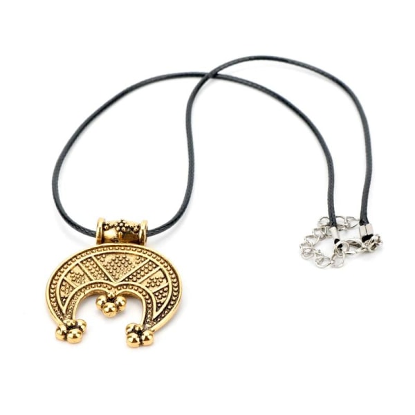 Halsband Amulett Symbol Lycka/Välgång Skyddsamulett Nordisk Tur Silver