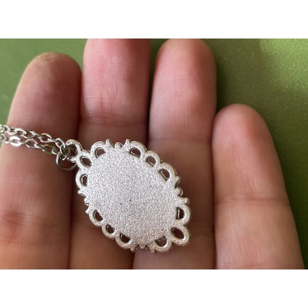 Halsband TOTORO Anime Figur Miyazaki Silver Rostfri kedja
