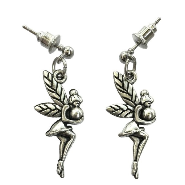 Örhängen Älva Fairy Sagoväsen Stift Stud Silver