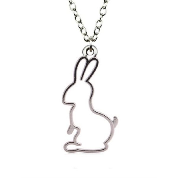 Halsband Kanin Rabbit Hare Djurmotiv Silver f643 | Fyndiq