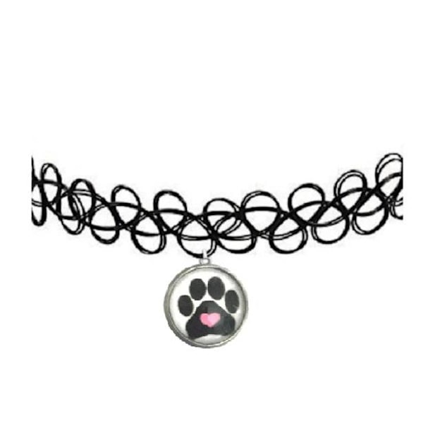 Choker - Tattoo - Paw Green