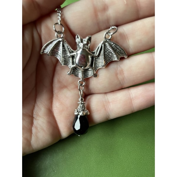 Choker Fladdermus Bat Halloween Svart Fladdermus Goth Halsband Svart